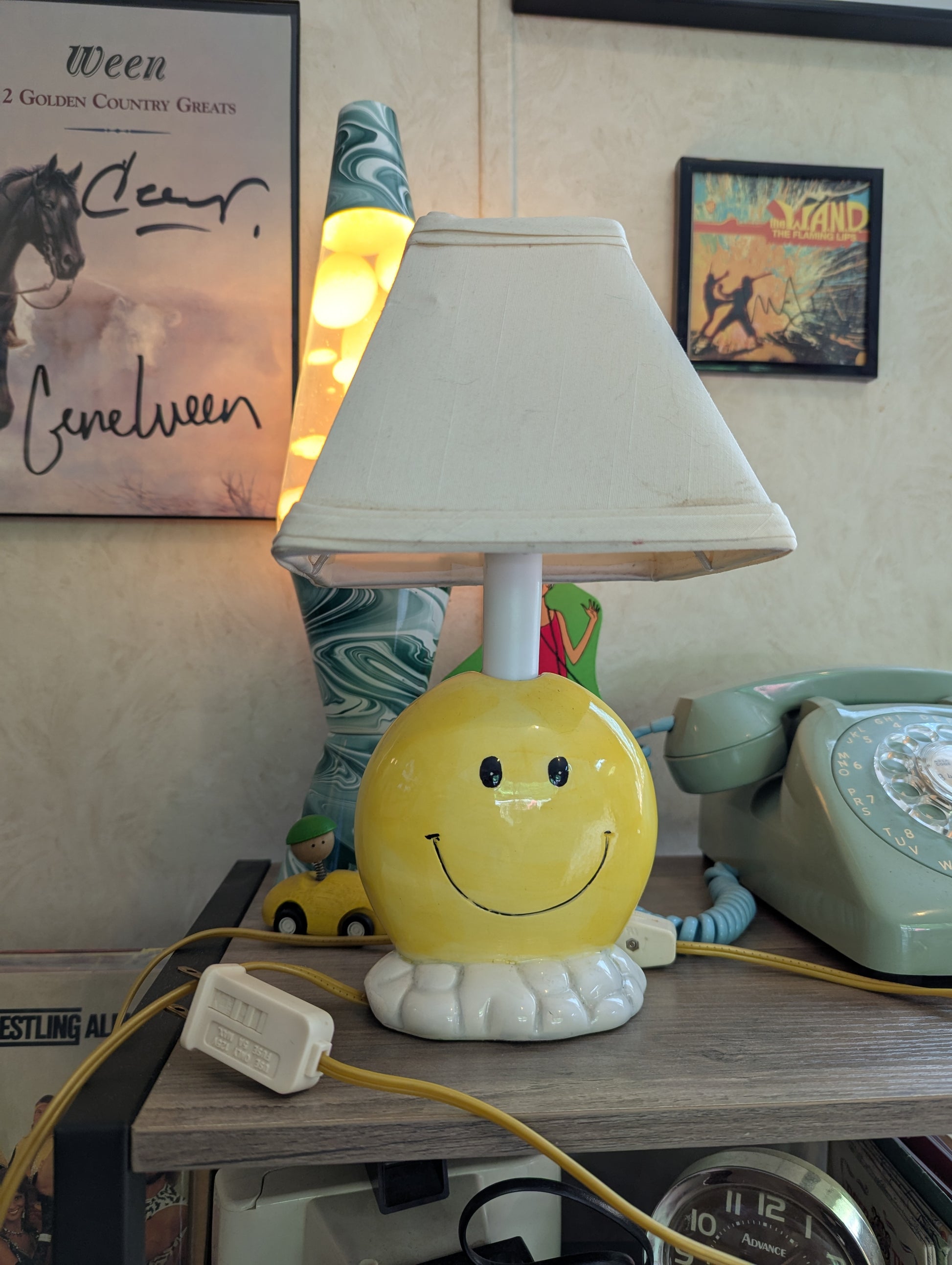 RARE! 70s Smiley Face Lamp